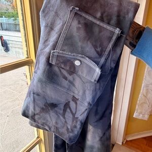 Stylish Gray Tie-Dye Womens Yoga Pants